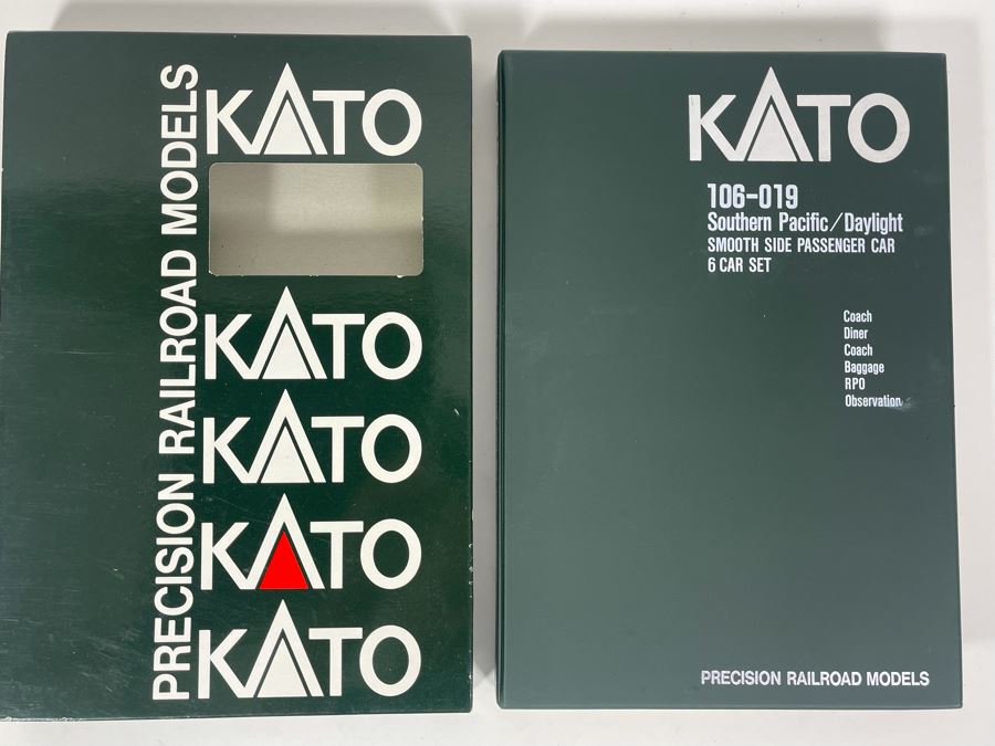 6 Car Set Kato Precision Railroad Models Trains Southern Pacific / Daylight Smooth Side Passenger Car 106-019 [Photo 3]