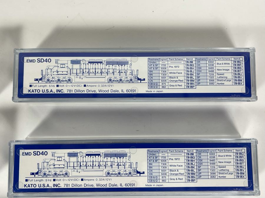 Set Of Seven Kato Precision Railroad Models Trains See Photos 5 3/8' [Photo 16]