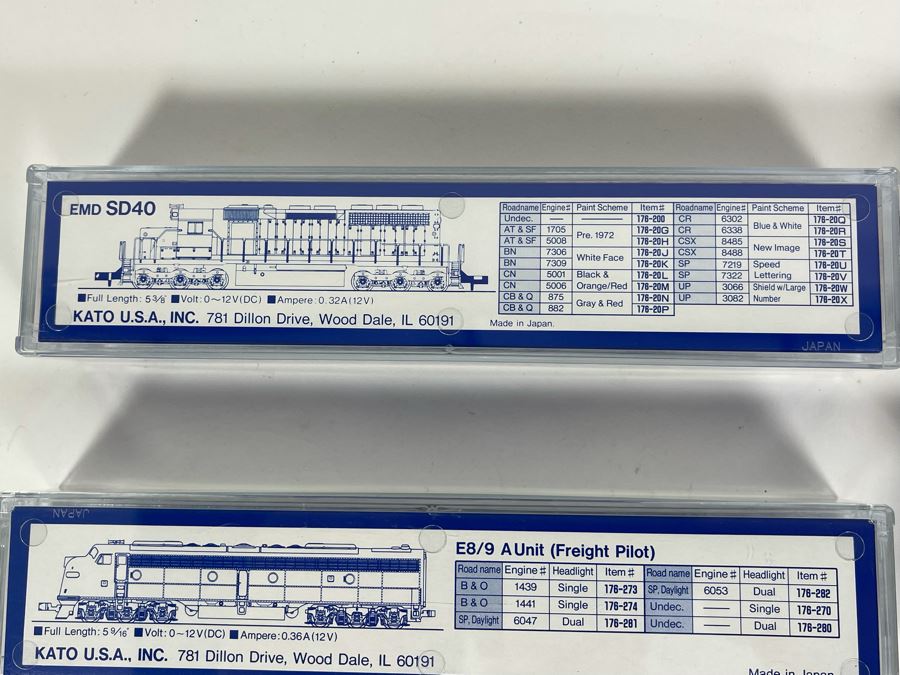 Set Of Seven Kato Precision Railroad Models Trains See Photos 5 3/8' [Photo 17]