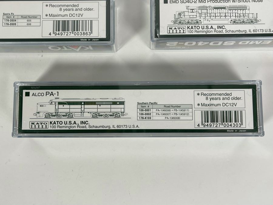 Set Of Seven Kato Precision Railroad Models Trains See Photos 5 3/8' [Photo 13]