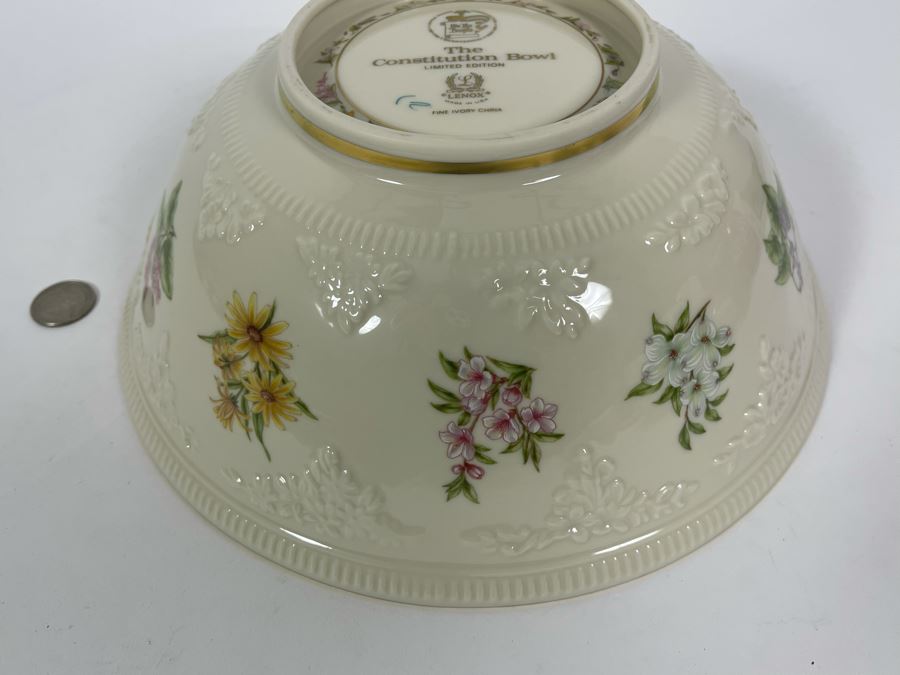 Limited Edition The Constitution Bowl By Lenox Fine Ivory China 10.5R X 4H [Photo 5]