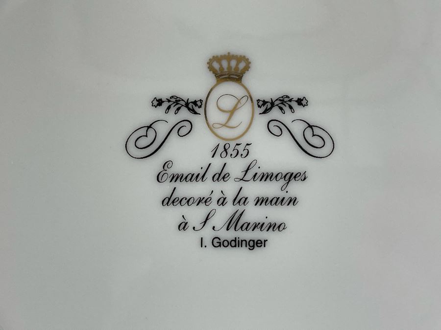 Set Of Four 7.5' Limoges Plates By I. Godinger [Photo 8]