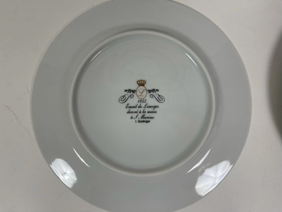 Set Of Four 7.5' Limoges Plates By I. Godinger [Photo 7]