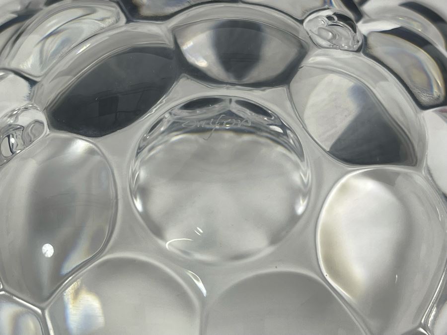 Orrefors Hallon Raspberry Bowl By Anne Nilsson Made In Sweden With Box 8.25R X 4H [Photo 8]