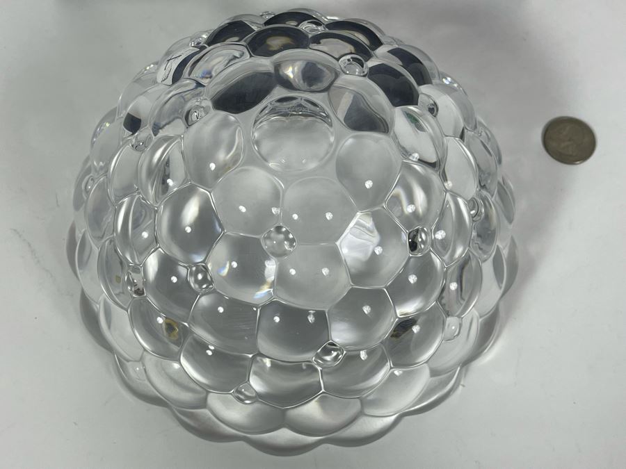 Orrefors Hallon Raspberry Bowl By Anne Nilsson Made In Sweden With Box 8.25R X 4H [Photo 7]