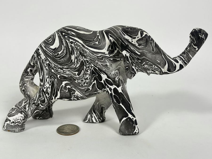 Elephant Sculpture 8W X 2.5D X 4.5H [Photo 3]