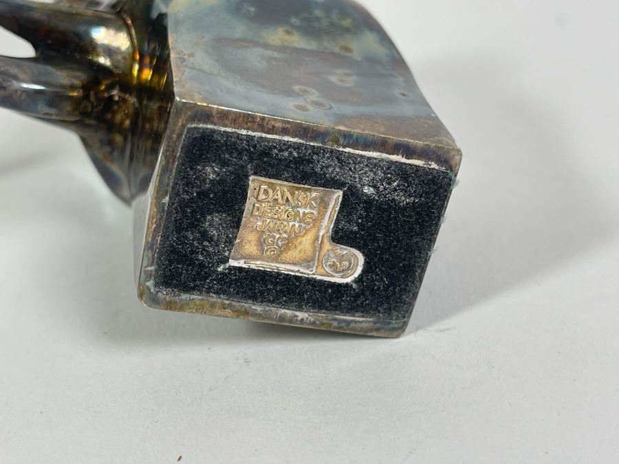 Pair Of Silverplate Elephants (Right Elephant Is Dansk Designs) [Photo 6]