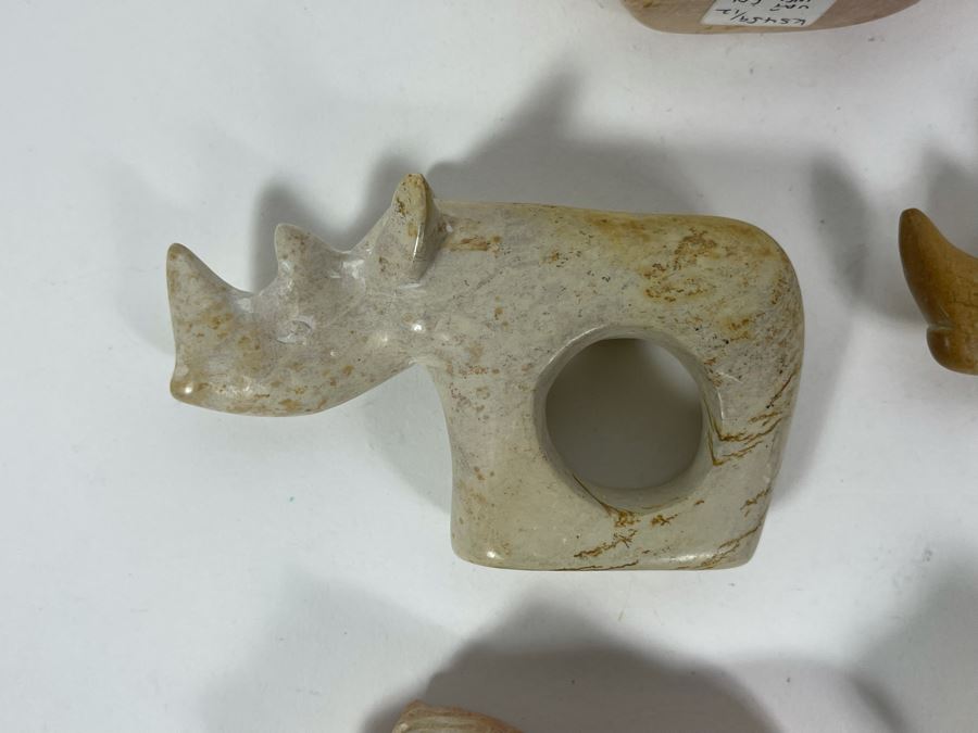Collection Of African Carved Stone Animal Napkin Rings [Photo 7]