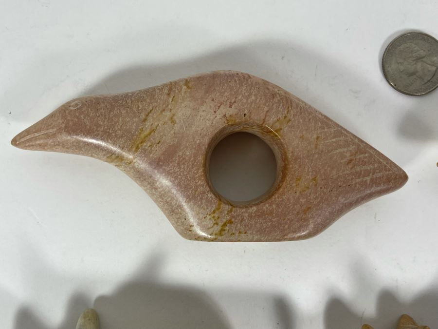 Collection Of African Carved Stone Animal Napkin Rings [Photo 8]