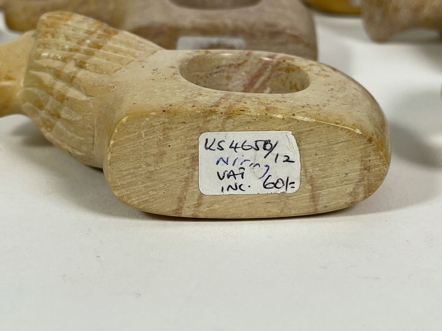 Collection Of African Carved Stone Animal Napkin Rings [Photo 10]