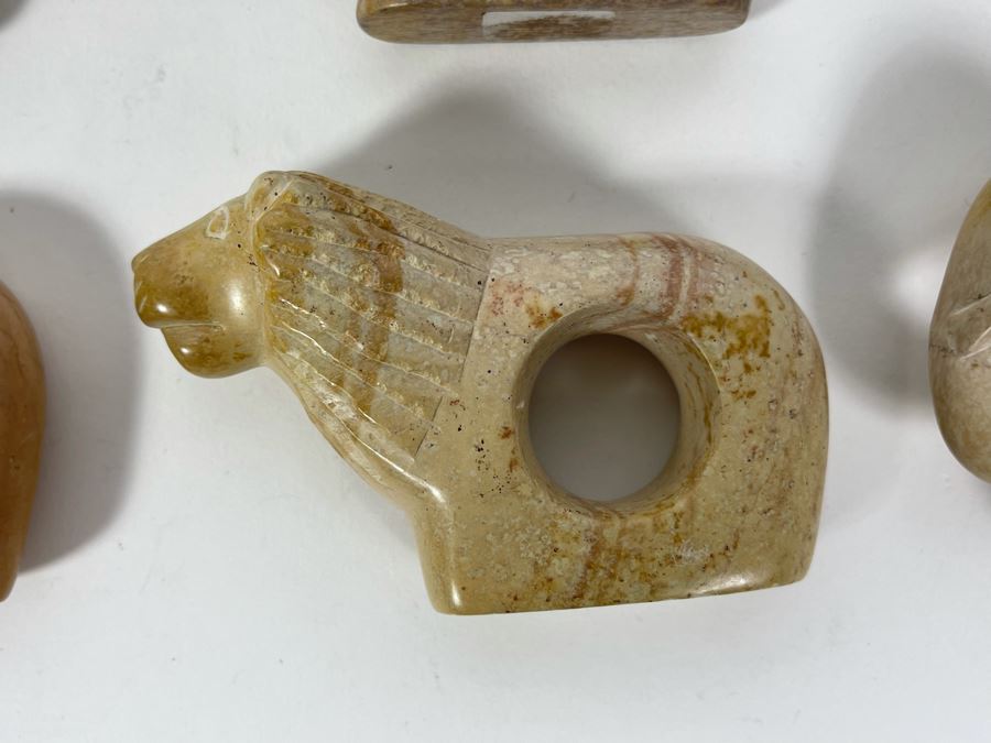 Collection Of African Carved Stone Animal Napkin Rings [Photo 5]