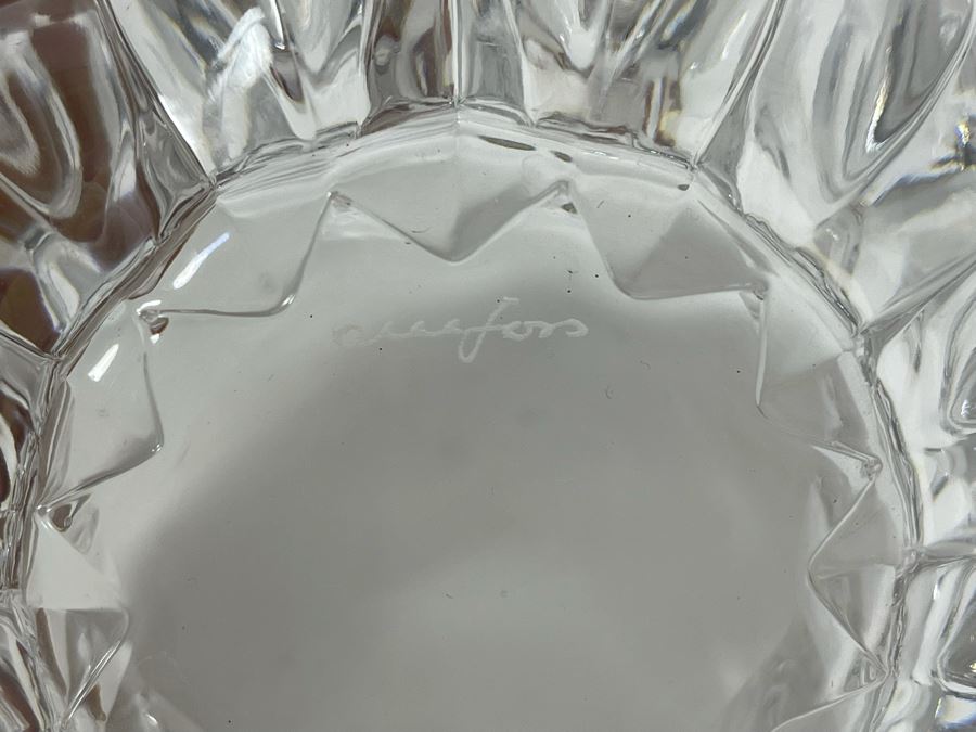 Pair Of Crystal Bowls - Right Is Orrefors Sweden 6W And 4.5W [Photo 8]