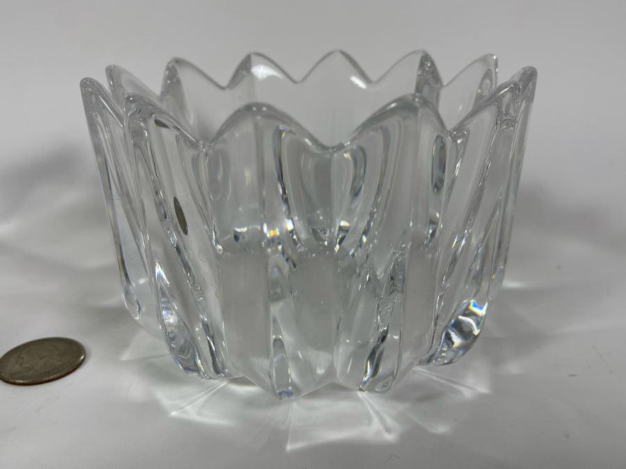 Pair Of Crystal Bowls - Right Is Orrefors Sweden 6W And 4.5W [Photo 6]