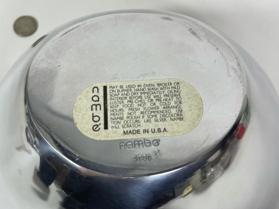 Nambe Butterfly Bowl Designed By Richard K. Thomas 569B 10.5W X 9.5D X 5.5H Retails $150 [Photo 5]