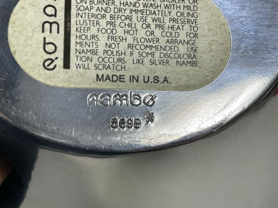 Nambe Butterfly Bowl Designed By Richard K. Thomas 569B 10.5W X 9.5D X 5.5H Retails $150 [Photo 7]