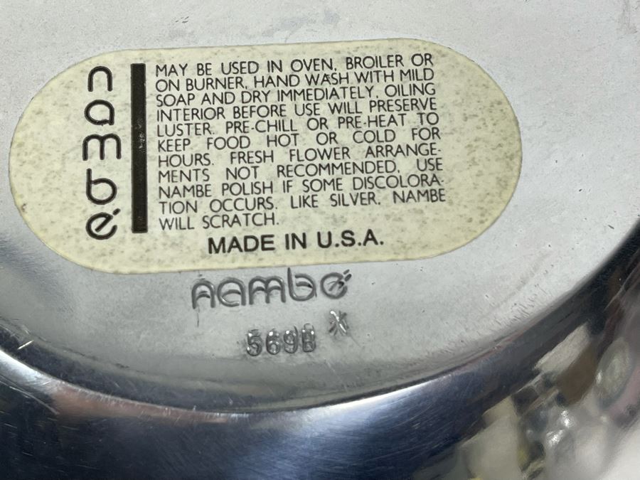 Nambe Butterfly Bowl Designed By Richard K. Thomas 569B 10.5W X 9.5D X 5.5H Retails $150 [Photo 6]