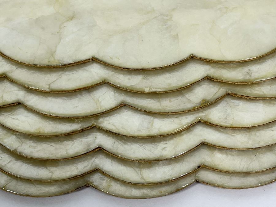 Eight Shell-Craft Capiz Shell Placemats 19W X 13D [Photo 4]
