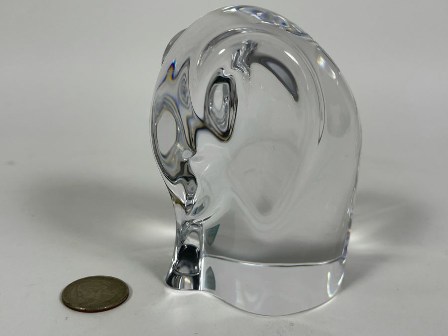 Orreors Sweden Crystal Elephant Figurine 4H [Photo 3]