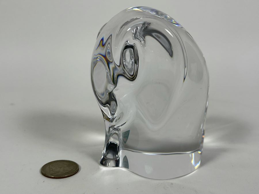 Orreors Sweden Crystal Elephant Figurine 4H [Photo 4]
