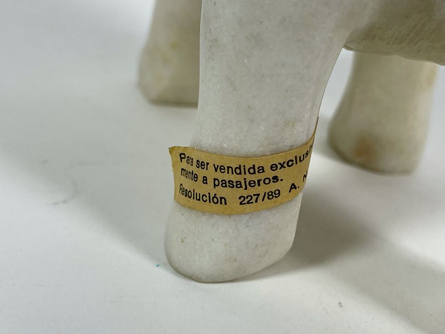 Carved Marble Elephant Figurine 6W X 3.5D X 8H [Photo 9]