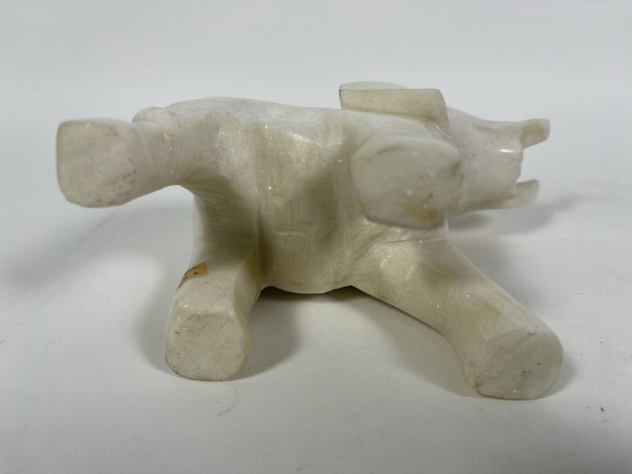 Carved Marble Elephant Figurine 6W X 3.5D X 8H [Photo 10]