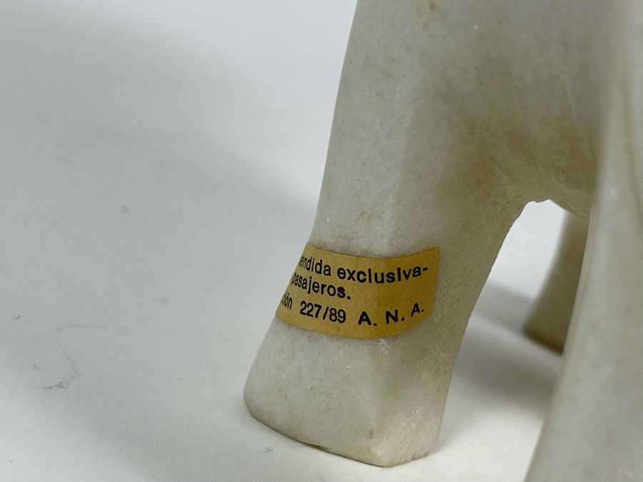 Carved Marble Elephant Figurine 6W X 3.5D X 8H [Photo 8]