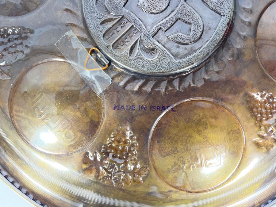 Pair Of Embossed Metal Plates Wall Plaques From Israel 11.5R [Photo 10]