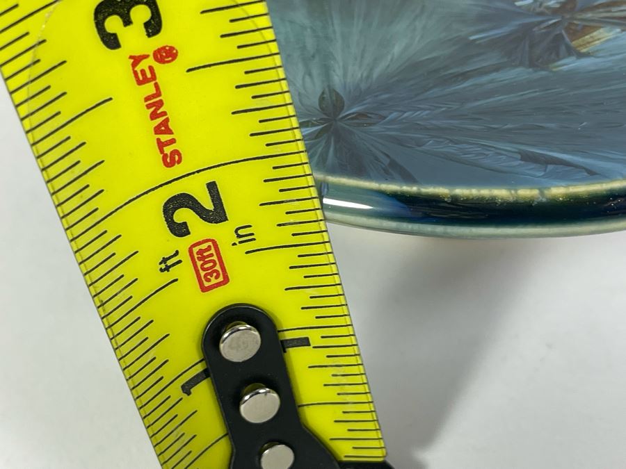 Signed Pottery Vase Floral Display Frog 6W X 1.5H [Photo 8]