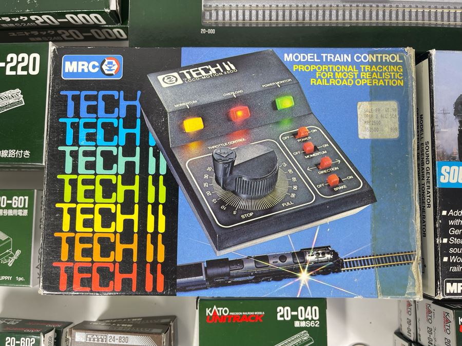 Large Collection Of Kato Train Accessories (Mainly Train Tracks), MRC Tech II Model Train Controller And MRC Tech II Sound Generator [Photo 4]