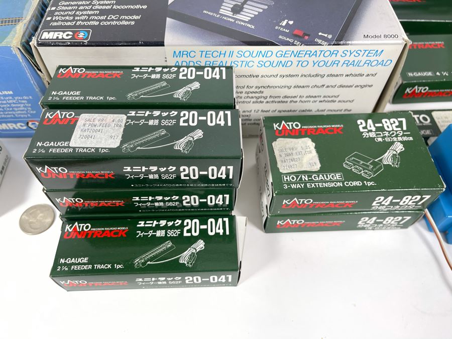 Large Collection Of Kato Train Accessories (Mainly Train Tracks), MRC Tech II Model Train Controller And MRC Tech II Sound Generator [Photo 11]