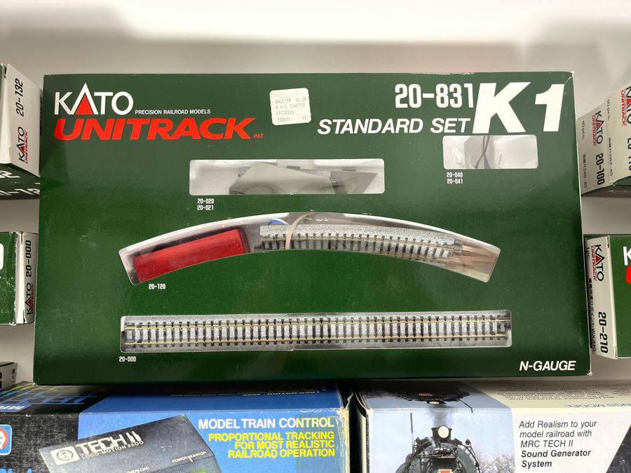 Large Collection Of Kato Train Accessories (Mainly Train Tracks), MRC Tech II Model Train Controller And MRC Tech II Sound Generator [Photo 3]