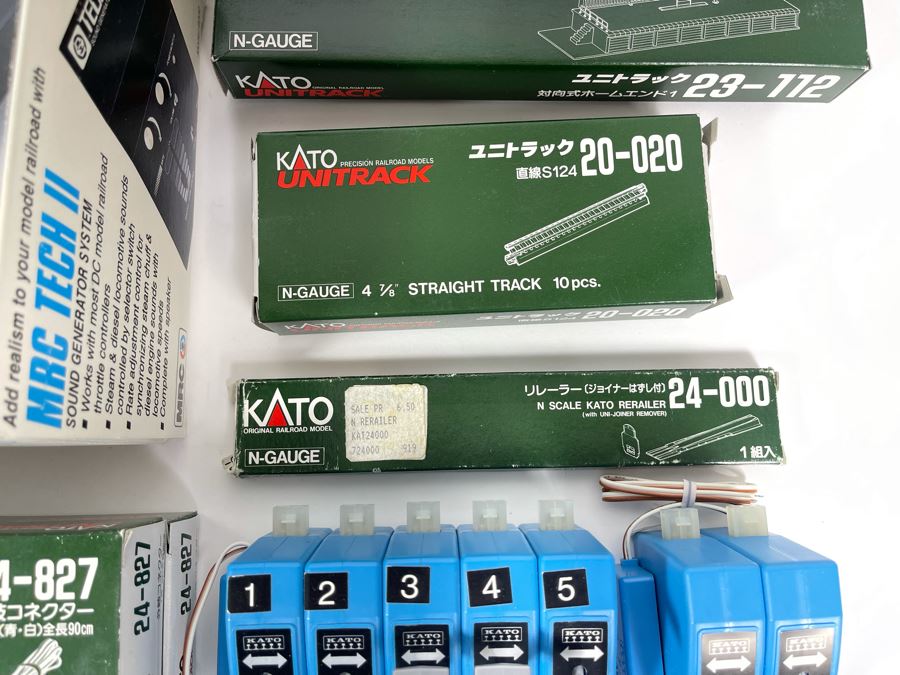 Large Collection Of Kato Train Accessories (Mainly Train Tracks), MRC Tech II Model Train Controller And MRC Tech II Sound Generator [Photo 9]