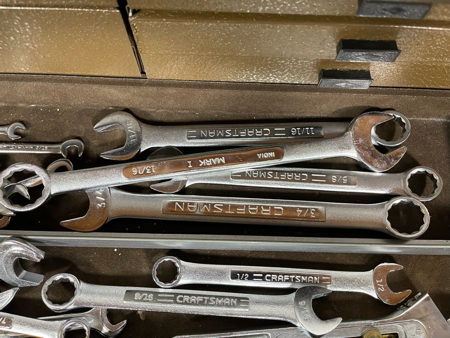 Waterloo Industrial Machinist Toolbox Loaded With Tools Including Snap-On, Craftsman, Mercedes-Benz Wrenches 21W X 9D X 13.5H - See Photos [Photo 20]