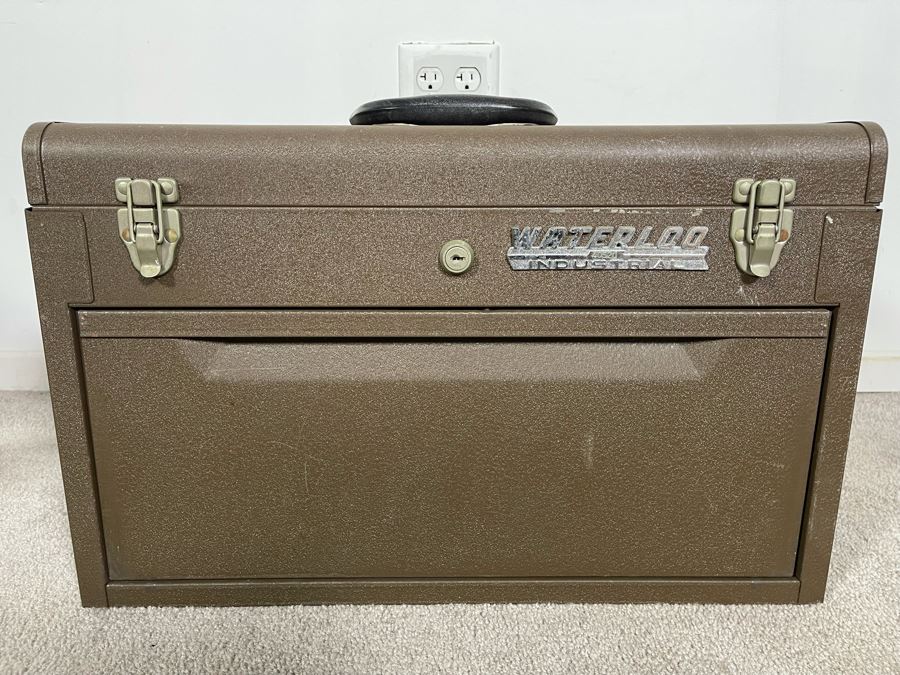 Waterloo Industrial Machinist Toolbox Loaded With Tools Including Snap-On, Craftsman 21W X 9D X 13.5H - See Photos [Photo 29]