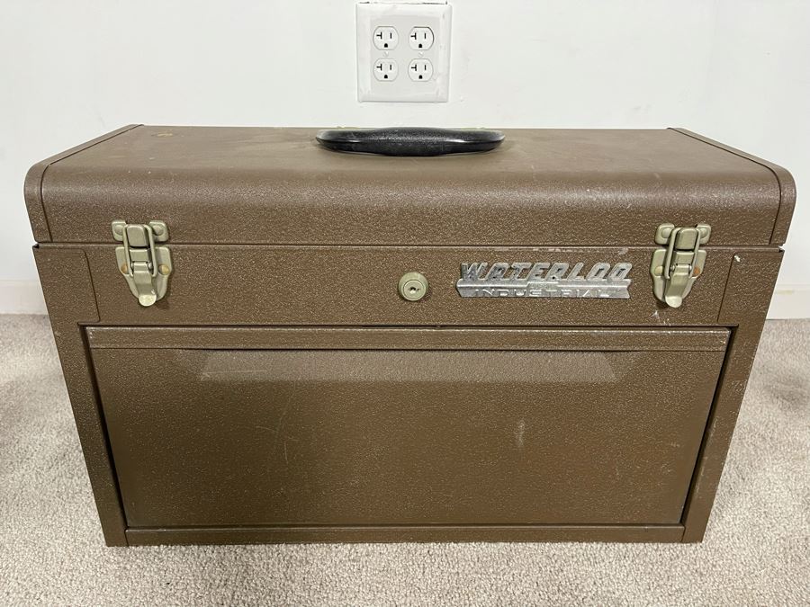 Waterloo Industrial Machinist Toolbox Loaded With Tools Including Snap-On, Craftsman 21W X 9D X 13.5H - See Photos [Photo 28]