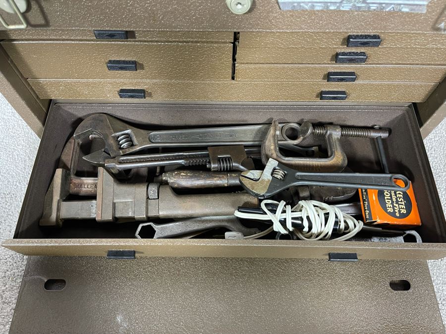 Waterloo Industrial Machinist Toolbox Loaded With Tools Including Snap-On, Craftsman 21W X 9D X 13.5H - See Photos [Photo 22]