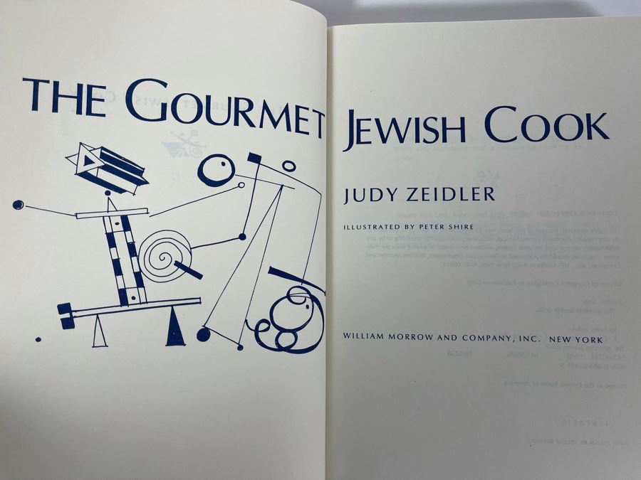 Signed Book The Gourmet Jewish Cook By Judy Zeidler [Photo 6]