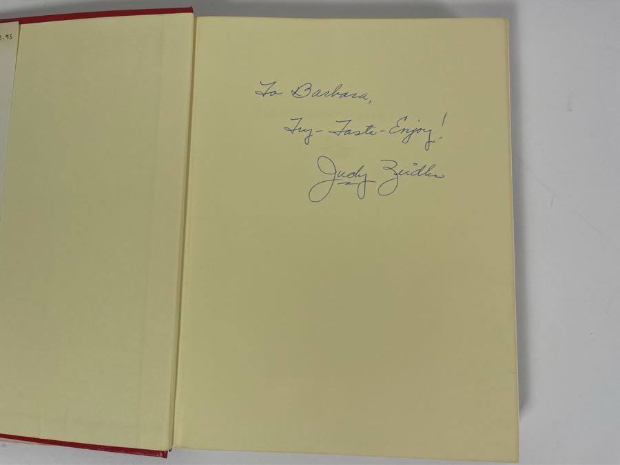 Signed Book The Gourmet Jewish Cook By Judy Zeidler [Photo 4]