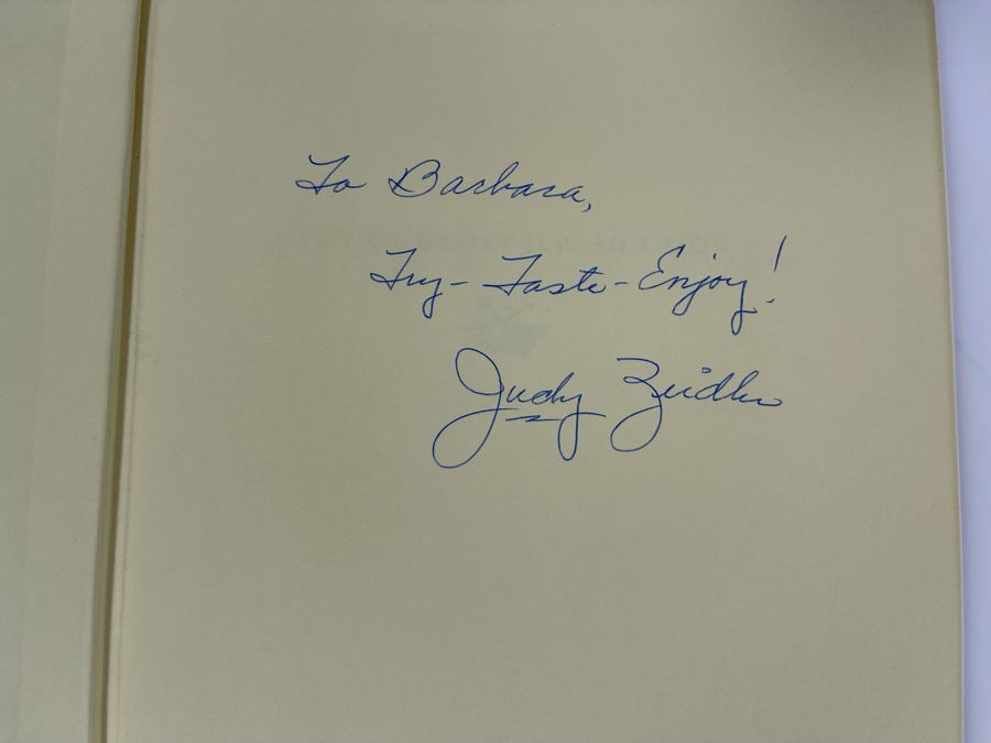 Signed Book The Gourmet Jewish Cook By Judy Zeidler [Photo 5]