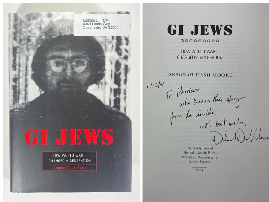 Signed Book GI Jews How World War II Changed A Generation By Deborah Dash Moore [Photo 1]