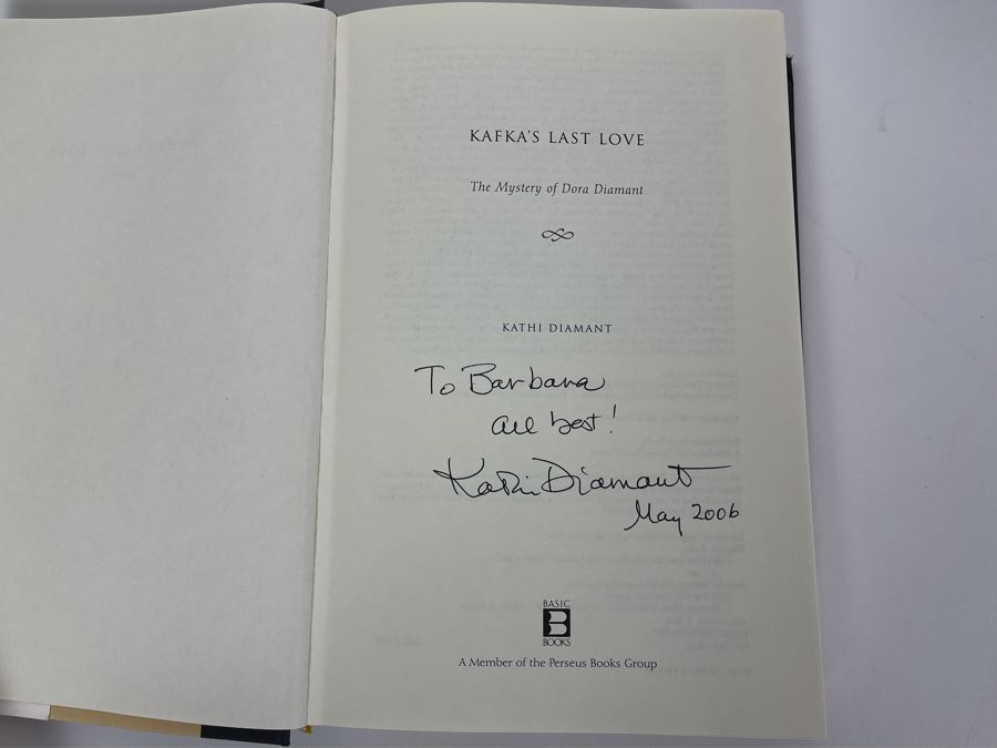 Signed Book Kafka's Last Love By Kathi Diamant