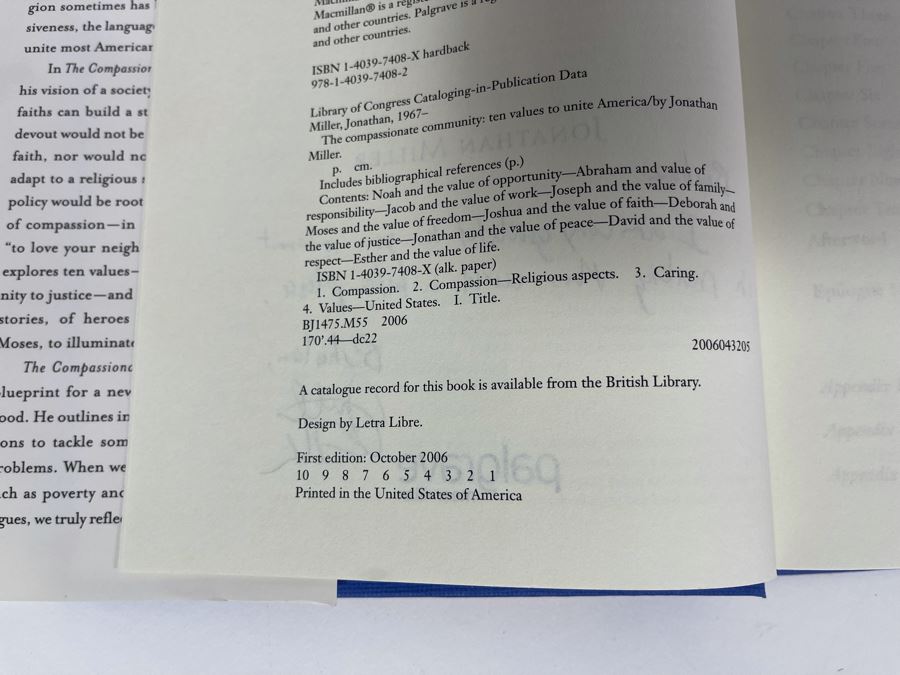 Signed First Edition Book The Compassionate Community By Jonathan Miller [Photo 7]