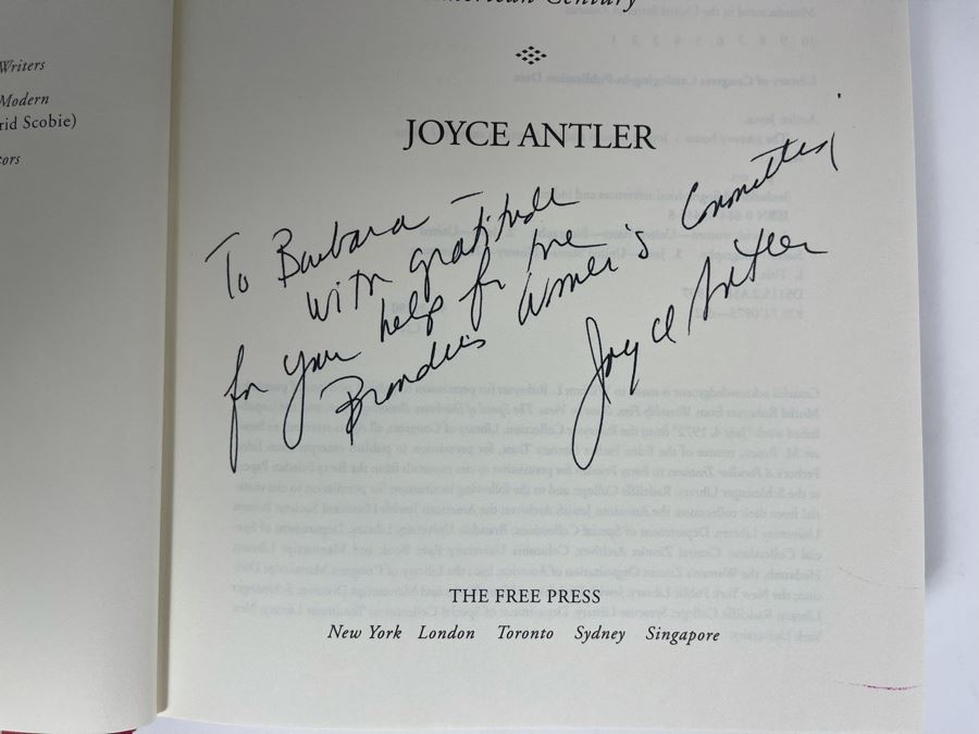 Signed Book The Journey Home: Jewish Women And The American Century By Joyce Antler [Photo 5]