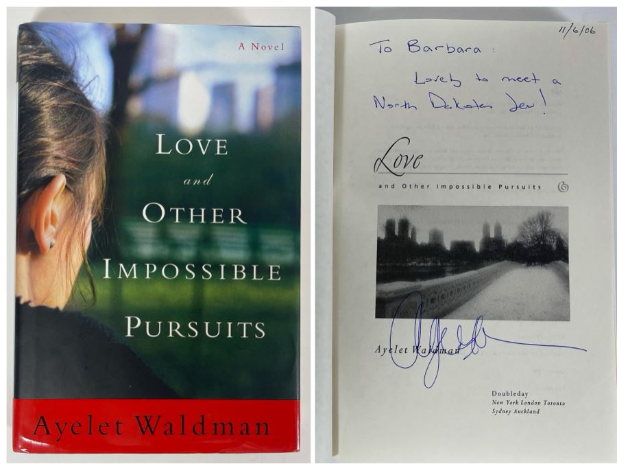 Signed First Edition Book Love And Other Impossible Pursuits By Ayelet Waldman [Photo 1]