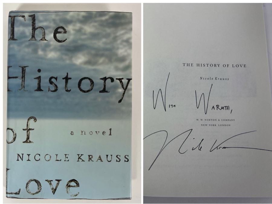 Signed First Edition Book The History Of Love By Nicole Krauss [Photo 1]