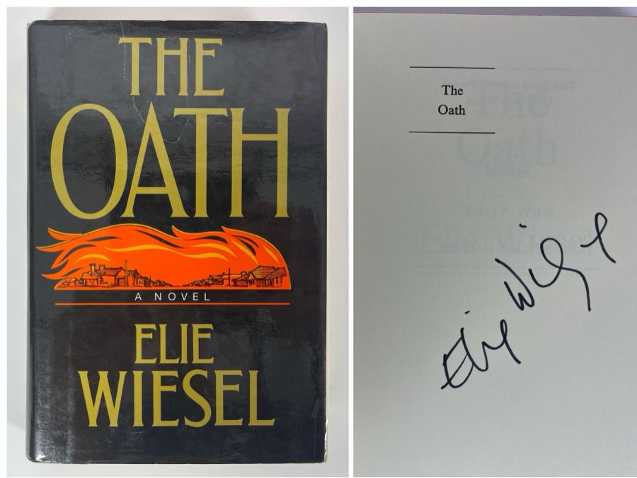 Signed First American Edition Book The Oath By Elie Wiesel [Photo 1]
