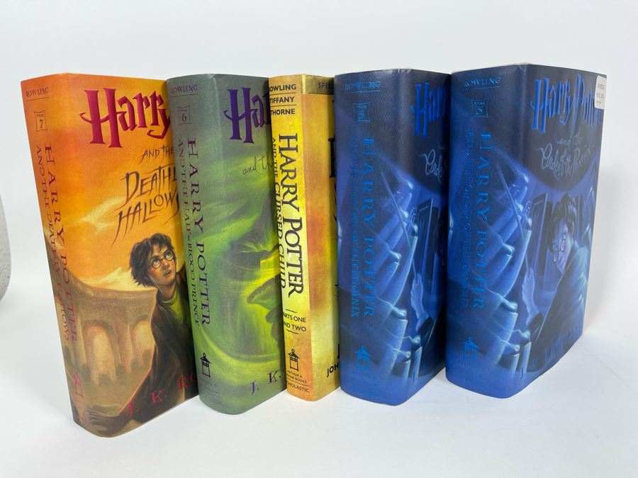 Collection Of Five Harry Potter Books (First Editions And First American Editions) [Photo 1]