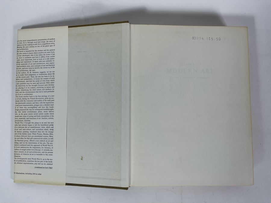 First Edition H. H. Arnason History Of Modern Art Book [Photo 5]