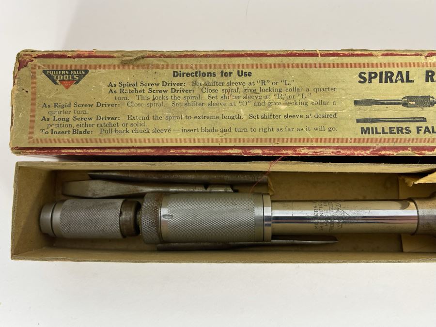 Vintage Miller Falls Tools Spiral Ratchet Screw Driver With Box No 61A [Photo 4]