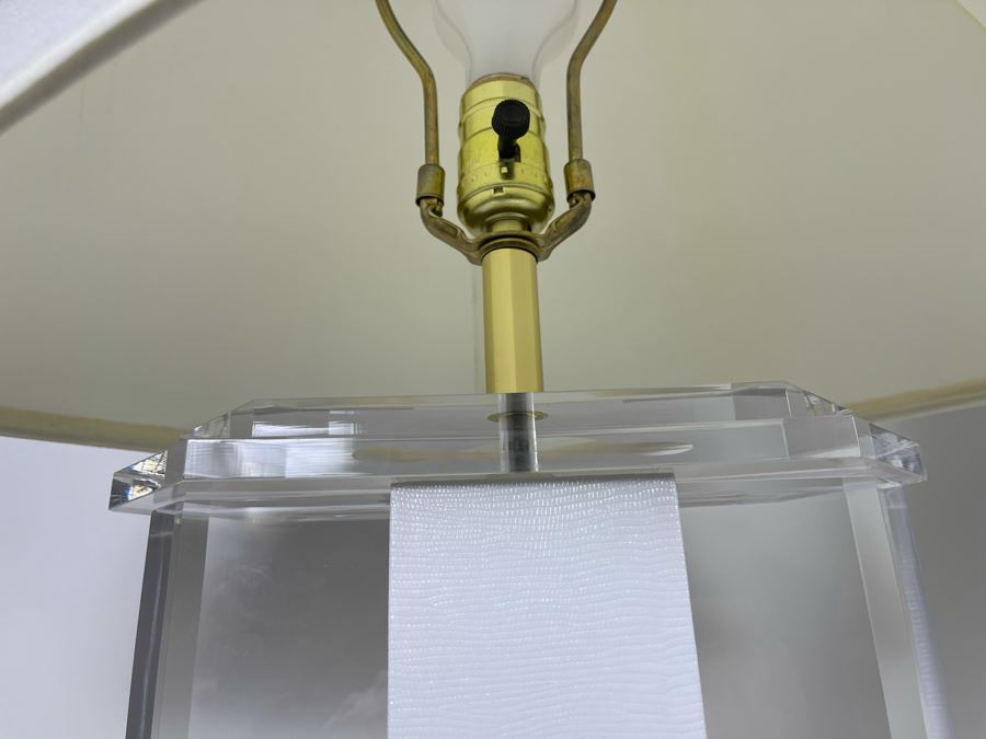 Pair Of Lucite Table Lamps 32H [Photo 5]